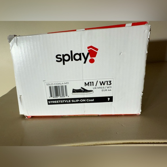 Black Slip-On Canvas Shoes Splay - Picture 8 of 8